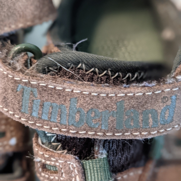 Timberland Toddler brown/olive green fisherman / water shoe.  size:. 11 - Picture 4 of 16